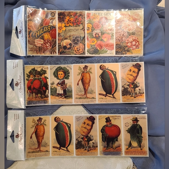 Brier Rose Sticker Collection 8 Pressure Sensitive Stickers Bundle of 3 - Picture 1 of 17